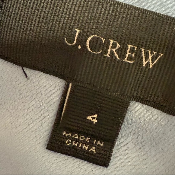 J. CREW Daisy Lace Eyelet Cocktail Dress Blue Sleeveless 4.  963 - Picture 3 of 4